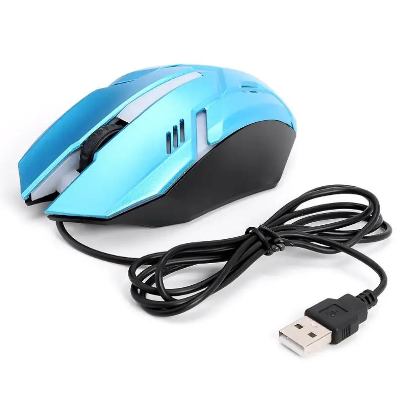 X7 USB Проводная мышь 1200 dpi светодиодный оптическая эргономичная игровая мышь 3 кнопки компьютерные геймерские мыши с подсветкой для ноутбуков