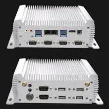 Мини-ПК Intel Core I5 4500U I5 4200U I7 5500 DDR3 ОЗУ без вентилятора 8 * USB 6 * COM 2 * LAN 1 * VGA Windows Linux неттоп компьютер