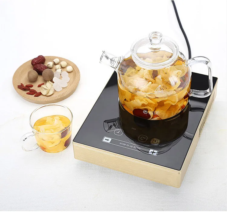 Ming shang de Glass Teapot Heated Glass Pot 900 Ml Glass Kettle Teapot Boiling Wholesale Customizable