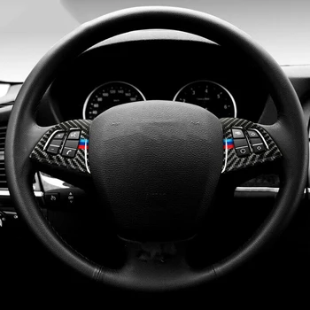 

Black Steering Wheel Button Trim Set Replacement Car Auto For BMW X5 E70 2008-2013