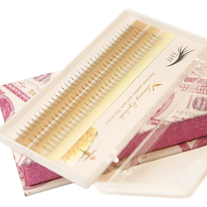 

60 Bundles Mink Eyelash Extension Natural 3D Russian Volume Faux Eyelashes Individual 20D Cluster Lashes Makeup Cilia