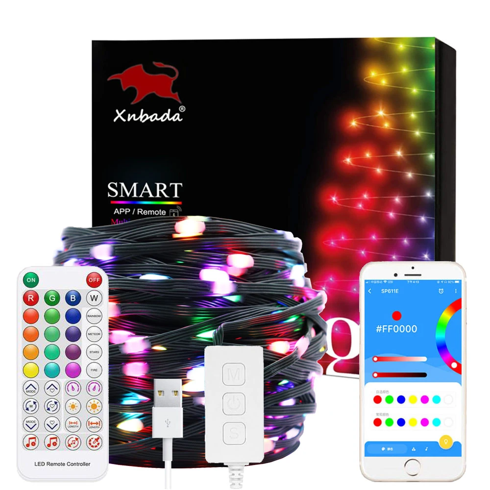 Ws2812b Led String Strip Addressable Individually Rgbic Dream Color