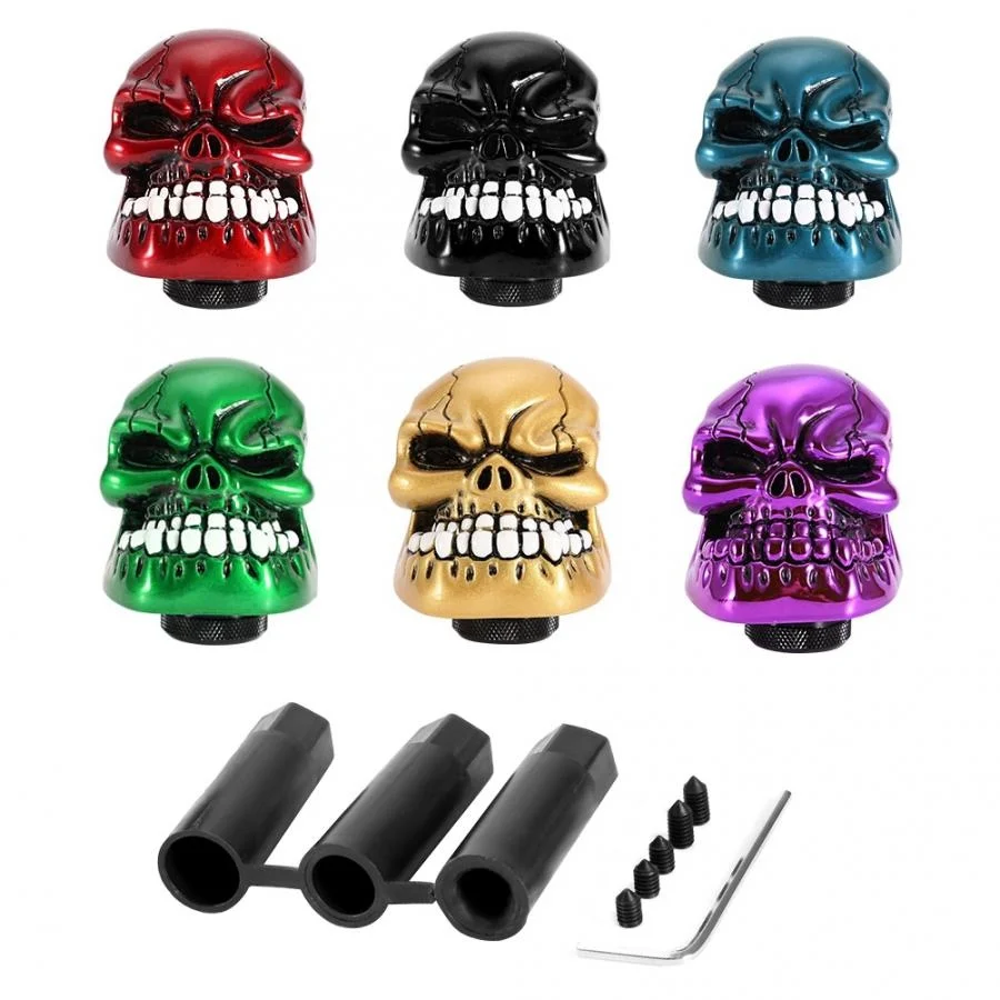 gear shift knob Skeleton Skull Head Car Modified Gear Shift Knob Stick