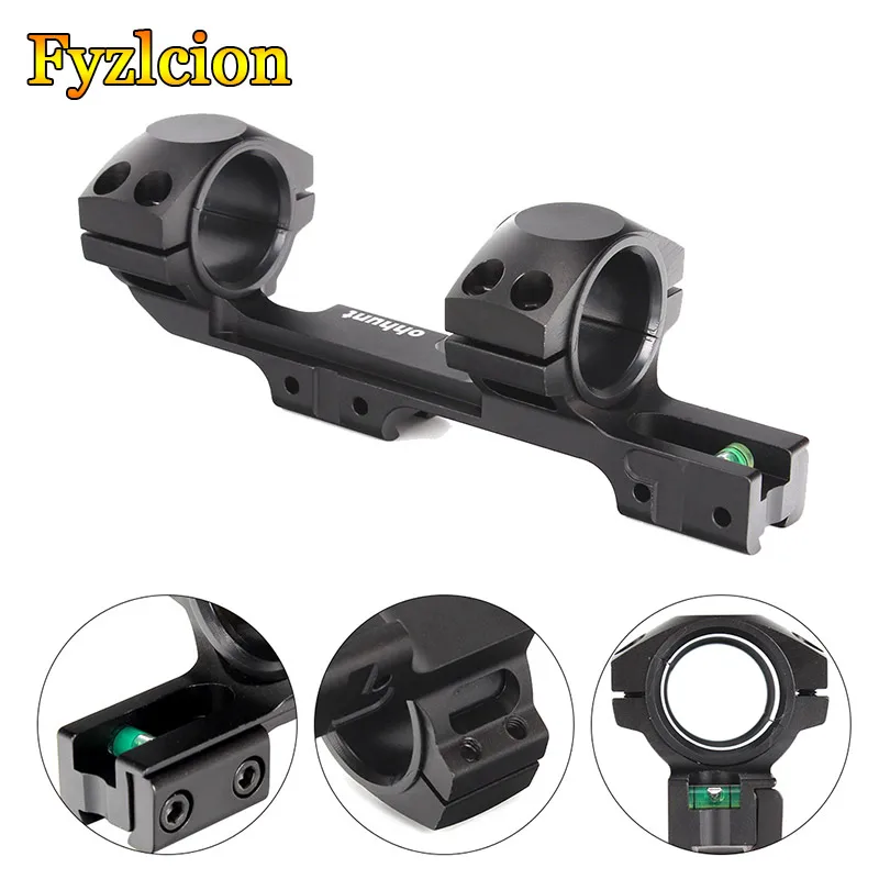 

Hunting 11mm Riflescope Mount 25.4mm / 30mm Bi-direction Offset Rings 3/8" Dovetail Rail Base with Bubble Leve