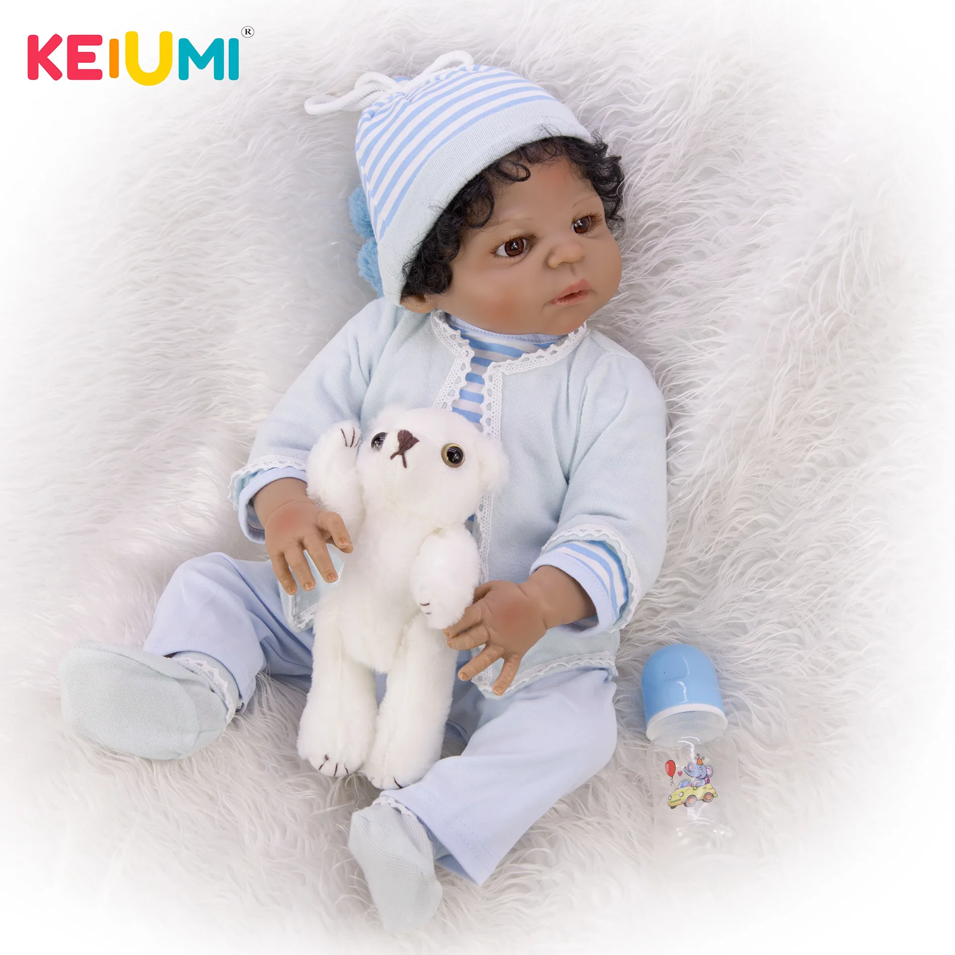 

Keiumi New Style 23-Inch Boy Full Rubber Model Infant Reborn Baby Reborn Baby Doll