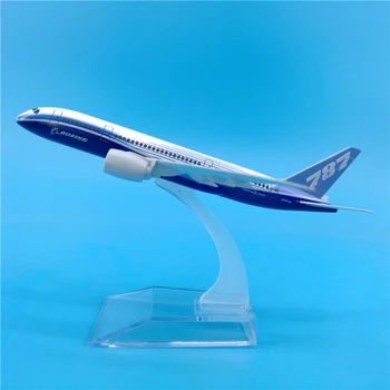 

16cm Prototype Airlines Boeing 787 Static Solid Metal Airplane Model B787 Aviation Gift Decoration Collection Toys for Adults