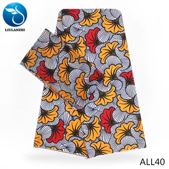 

LIULANZHI Modal fabrics Printing nigerian chiffon fabric with Modal fabric for dress New arrival 6yards wholesale ALL37-ALL47