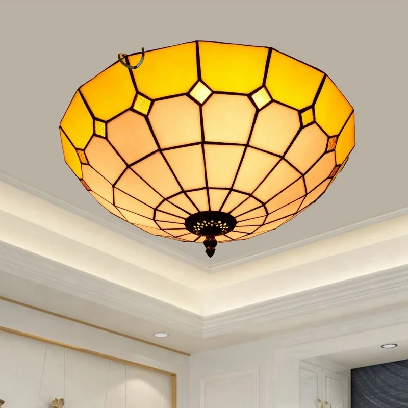 

The Mediterranean after guti tiffany stained glass corridor corridor balcony hall bedroom absorb dome light 40 cm