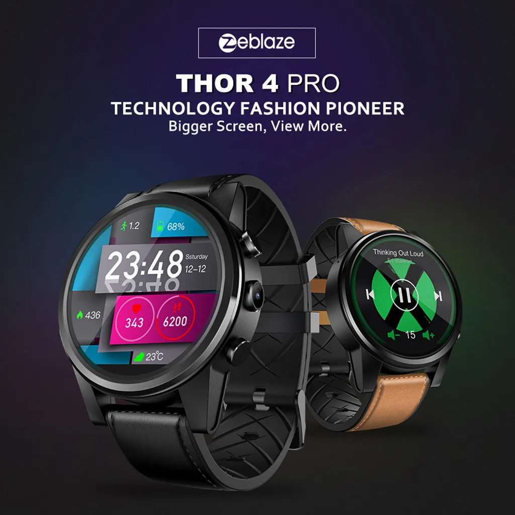  Zeblaze THOR4 Pro Android Quad Core 1GB + 16GB BT Kamera GPS 4G WiFi Telefon Uhr Für iphone Für Xia