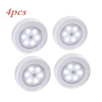 

4pcs 2 Colors PIR Sensor light Led night light for Closet Wardrobe Lighting Hallway night lamp for home brightness