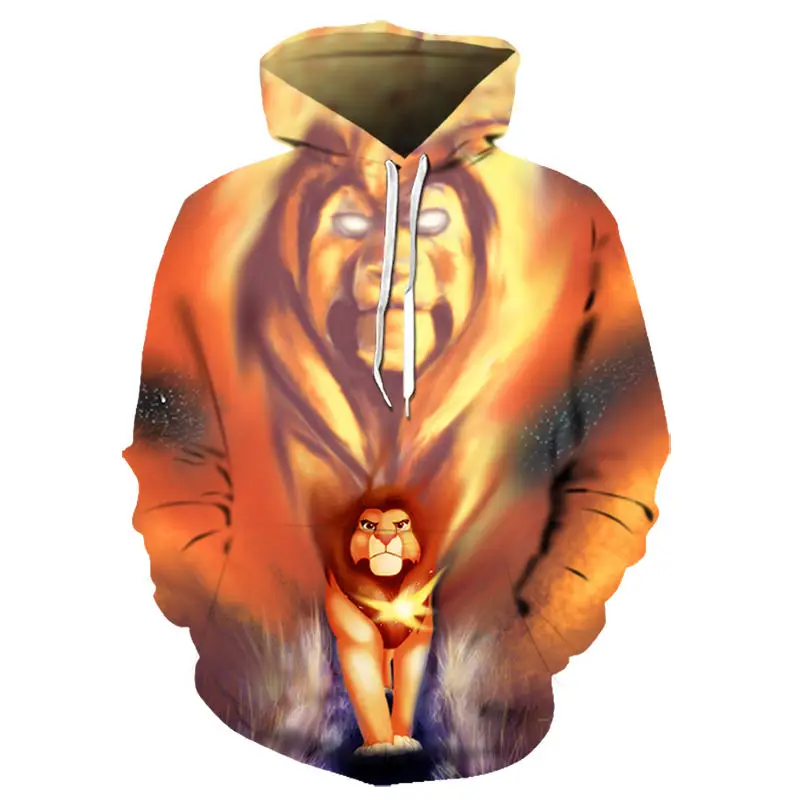HOWL LOFTY хит продаж повседневные 3D толстовки/свитшоты/рубашки с принтом Король Лев