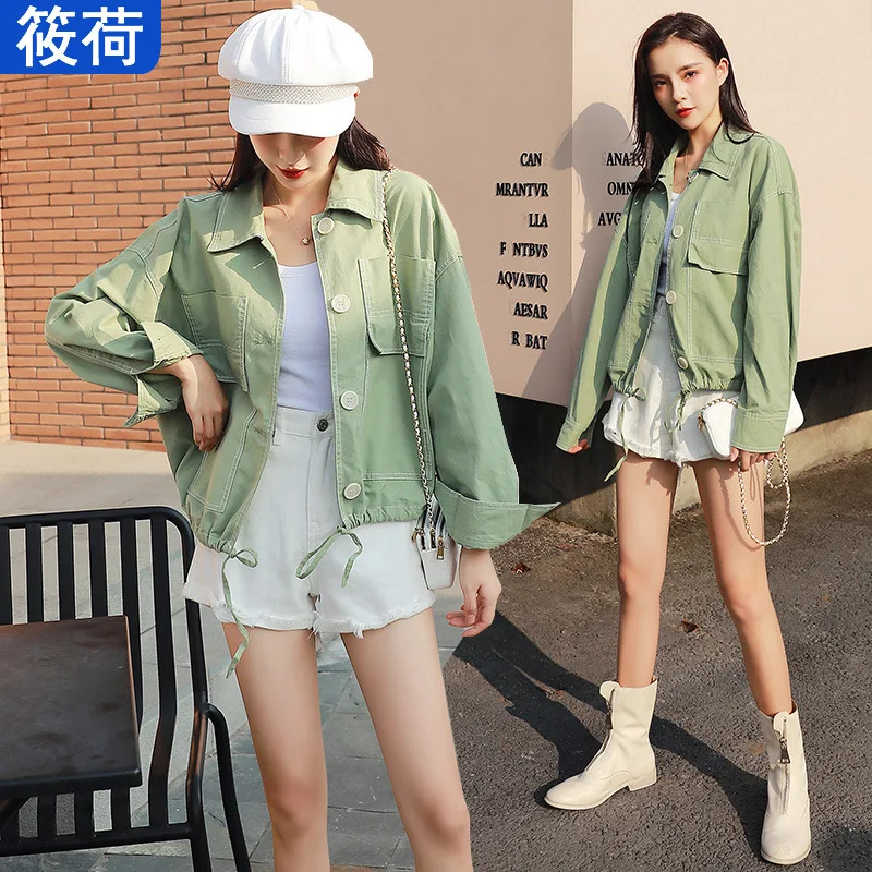 

Early Autumn Coat Women's Korean-style 2019 New Style Korean-style Loose-Fit Network Red Clothes Spring And Autumn Short Versati