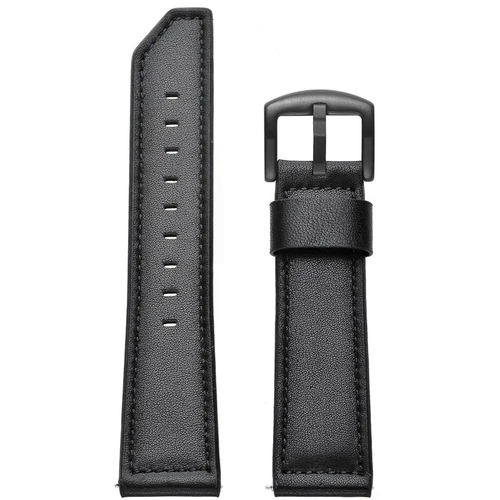 Сменный Браслет Кожаный ремешок для Xiaomi Huami AMAZFIT GTR часы 42 мм 47 мм аксессуары для умных часов#1028 - Цвет: B