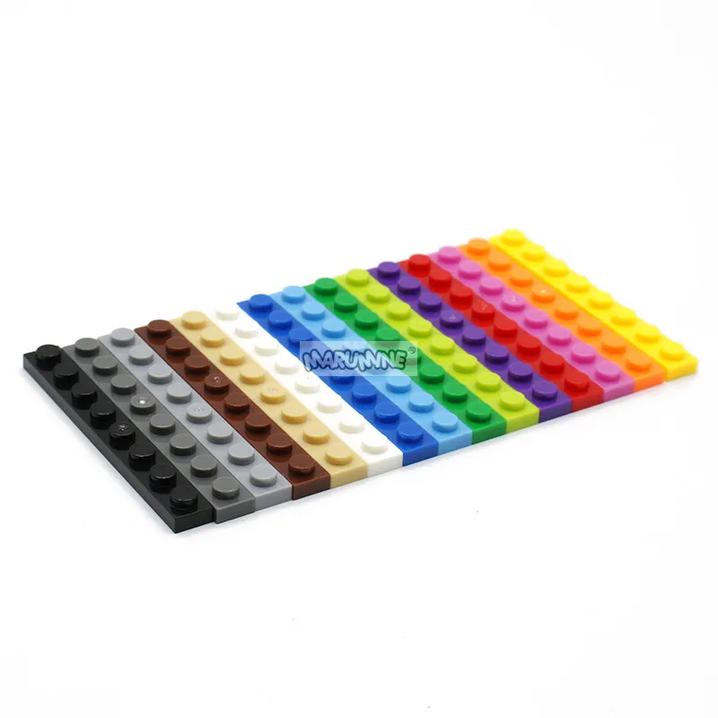 Базовая пластина MARUMINE 1x8 точек 80 шт. Классические блоки MOC Строительные кирпичи