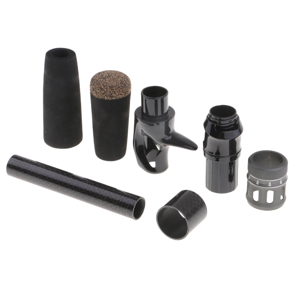 Rod Repair EVA Black Casting/Spinning Fishing Rod Handle Grip and Reel Seat