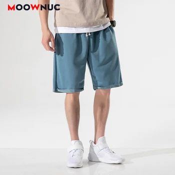 

Men's Trouser Shorts Knee-Length Fashion Casual Jogger 2020 Summer Cool New Thin Sweatpants Pants Solid Male Streetwear Hip Hop