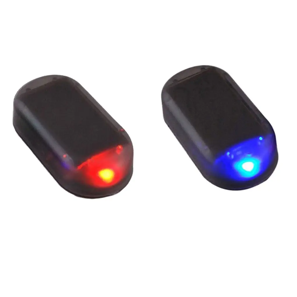 Solar Power Car Anti-Theft Led Light Auto Alarm Lamp Security Warning Flash