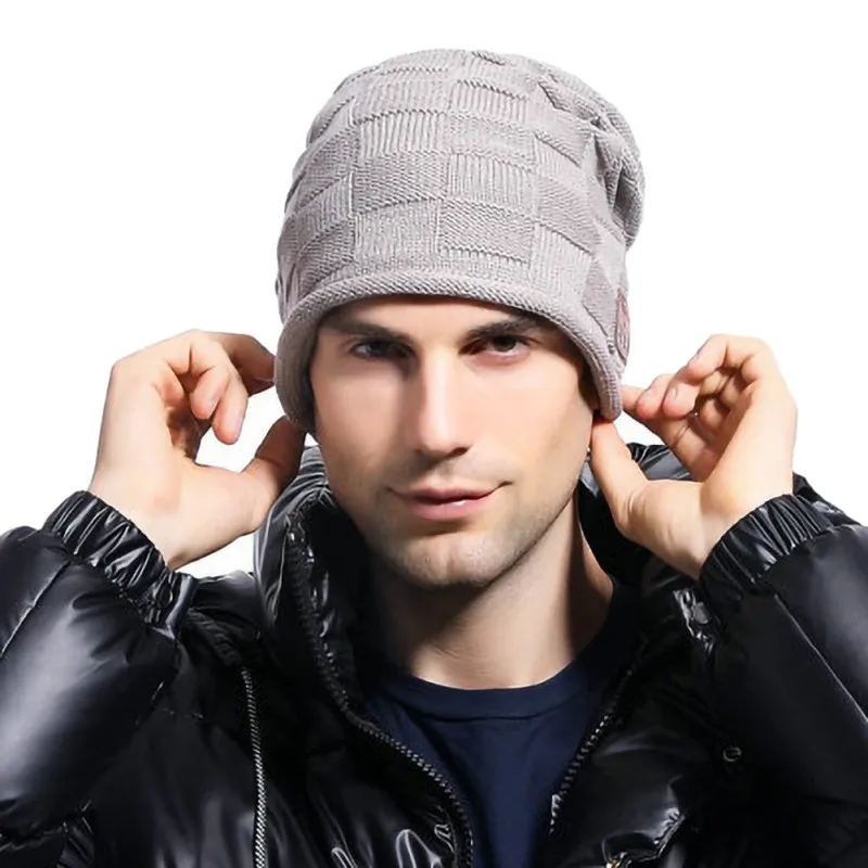 

FOR Gray Color Wireless Bluetooth 5.0 Music Headset Hat Speaker Warm Knitted Running Beanie