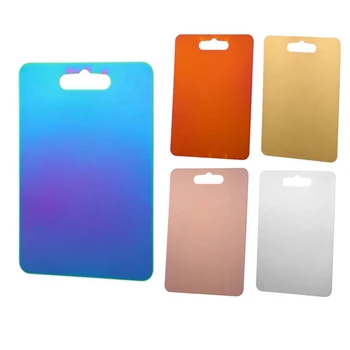 

1Pc Chopping Blocks Kitchen Utensil Hangable Kitchenware Food Slice Cutting Storage Chopping Board Rose Gold