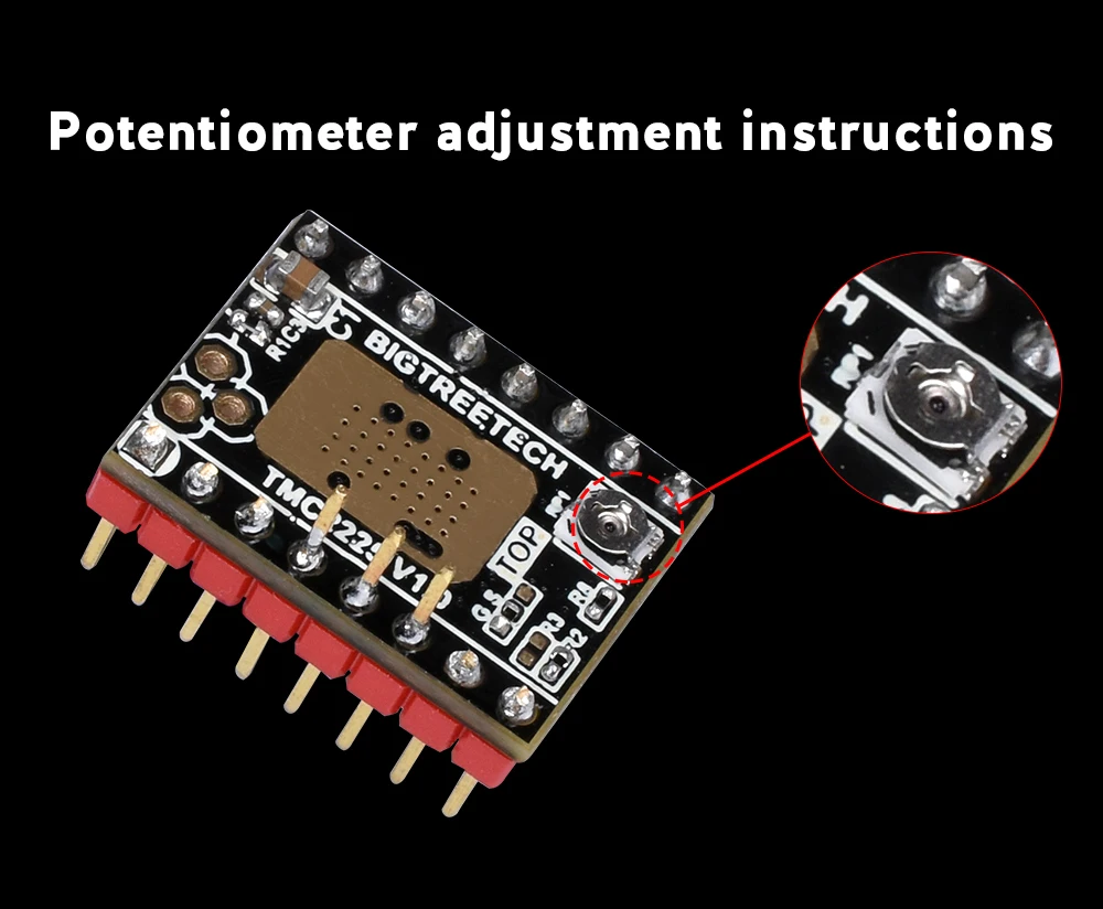 BIGTREETECH TMC2225 V1.0 Драйвер шагового двигателя UART 2A части 3d принтера VS TMC2208 TMC2209 TMC2130 TMC5160 для SKR V1.3 mini E3