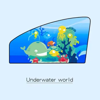 

1PC Magnetic Car Side Window Sunshade Curtains Auto Windows Sun Visor Animal Pattern Blinds Cover Adjustable Sun Shade