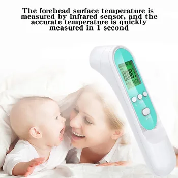 

Portable thermometer for fever Non-Contact Infrared Forehead Digital Display Thermometer Gun thermometer no contact Wholesale