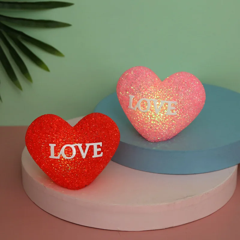 

7 Colors Changing LED Letter Night Light Creative Heart Alphabet Battery Lamp Romantic Wedding Party Valentine's Day Decoration
