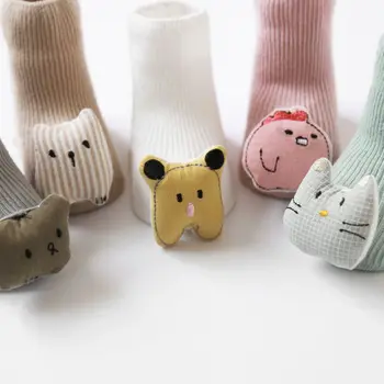 

Baby Socks Floor Non-slip Cotton Cartoon Doll socks Warm Baby Socks Adorable Socks Baby Girls Boys Soft Cute Boots