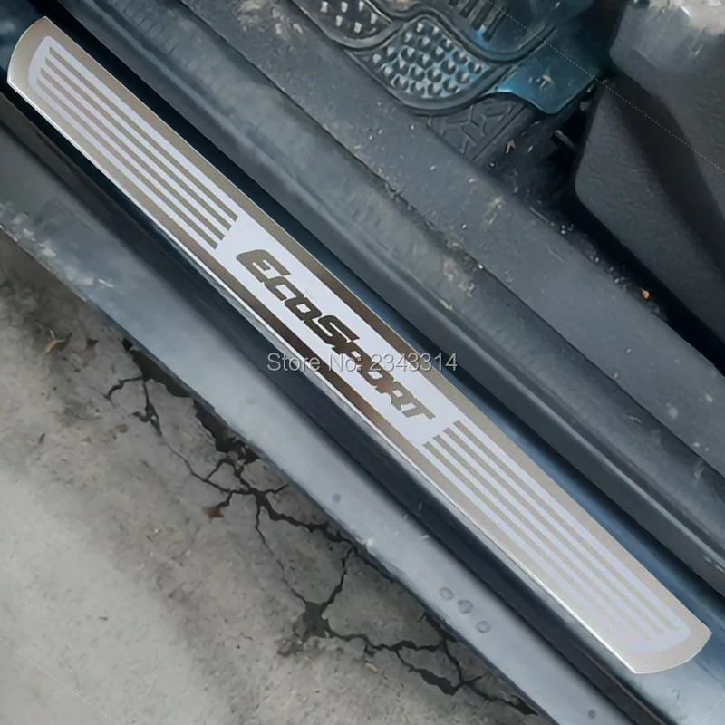 

For Ford EcoSport 2015-2020 Accessories Stainless Door Sill Kick Scuff Plate Guard Pedal Protector Trim Step Cover Car Styling