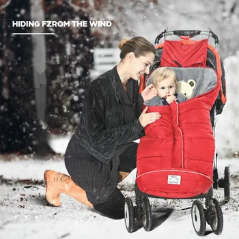 

2019 Winter Baby Stroller Sleeping Bags Warm Envelope For Newborn Infant Windproof Cocoon Stroller Sleepsacks Footmuff Foot