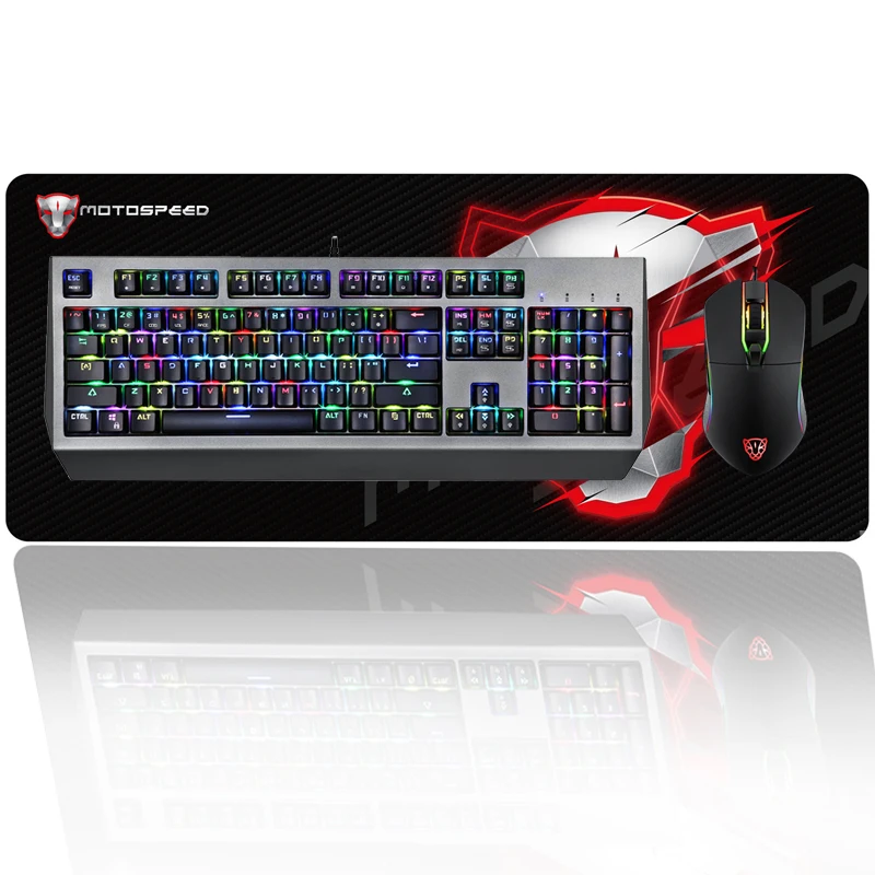 

Internet Bar Glowing Color LED Mechanical Gaming Keyboard Optical Mouse Combo For Desktop PC with Optional Leopard Keyboard Pad