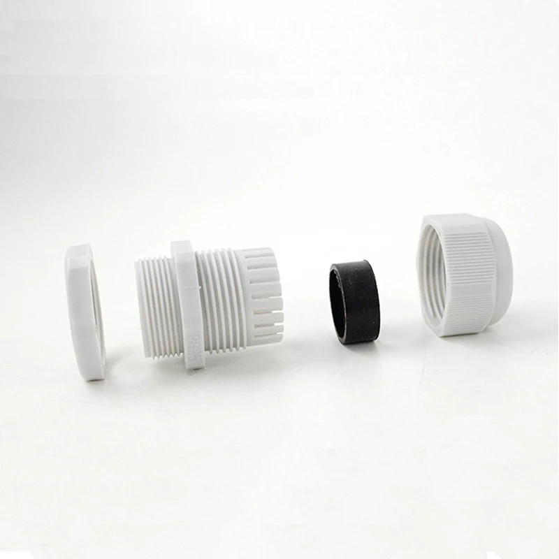 Cable Gland Electrical Connector M12/14/16/18/20/22 PG7/9/11/13.5/16/19 Waterproof Cable Gland Nylon Plastic Connector
