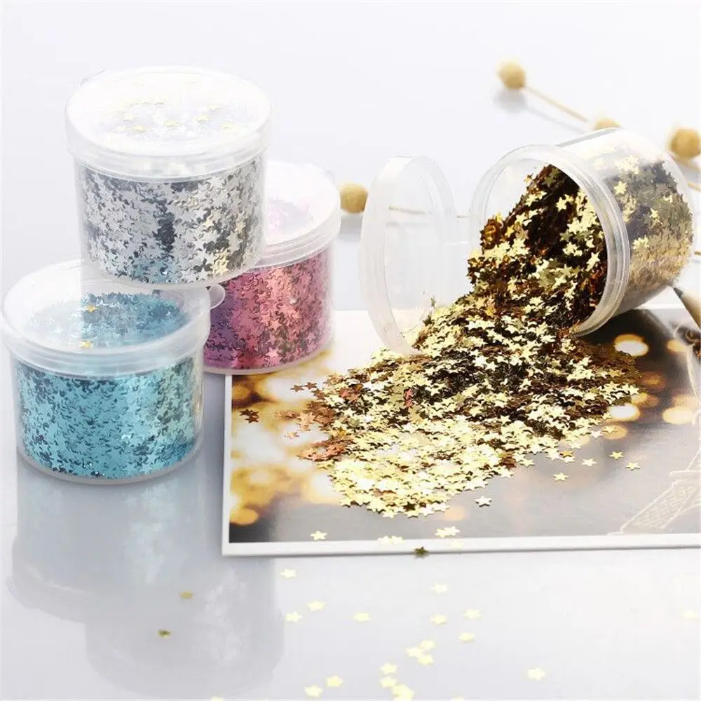 Звездный конфетти с металлическим блеском украшения из бокала для вина