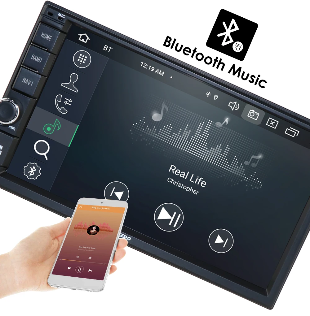 Авто 7''Android9. 0 OctaCore 4G+ 64G Универсальный двойной 2Din без dvd автомобильный аудио стерео gps навигация радио наборы автомобильный мультимедийный плеер