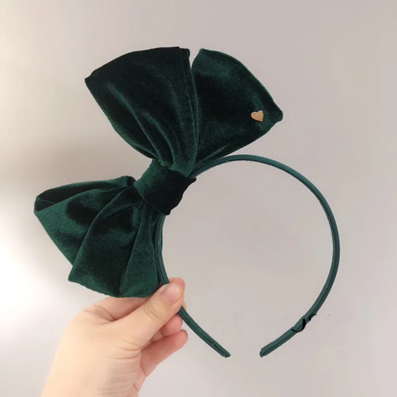 Christmas Hairbands Oversize velvet bow hair band For Women Girls Lovely Cartoon Antlers Headband Hair Accessories Photo props