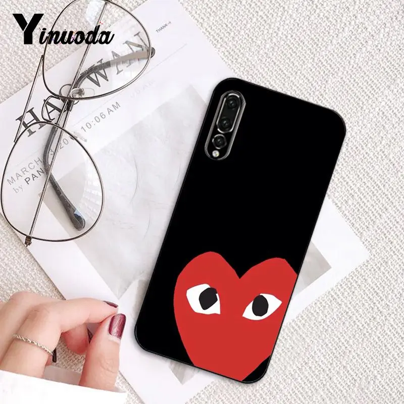 Yinuoda Japan CDG comme des garcons play чехол для телефона huawei P9 P10 Plus Mate9 10 Mate10 Lite P20 Pro Honor10 View 10 - Цвет: 3