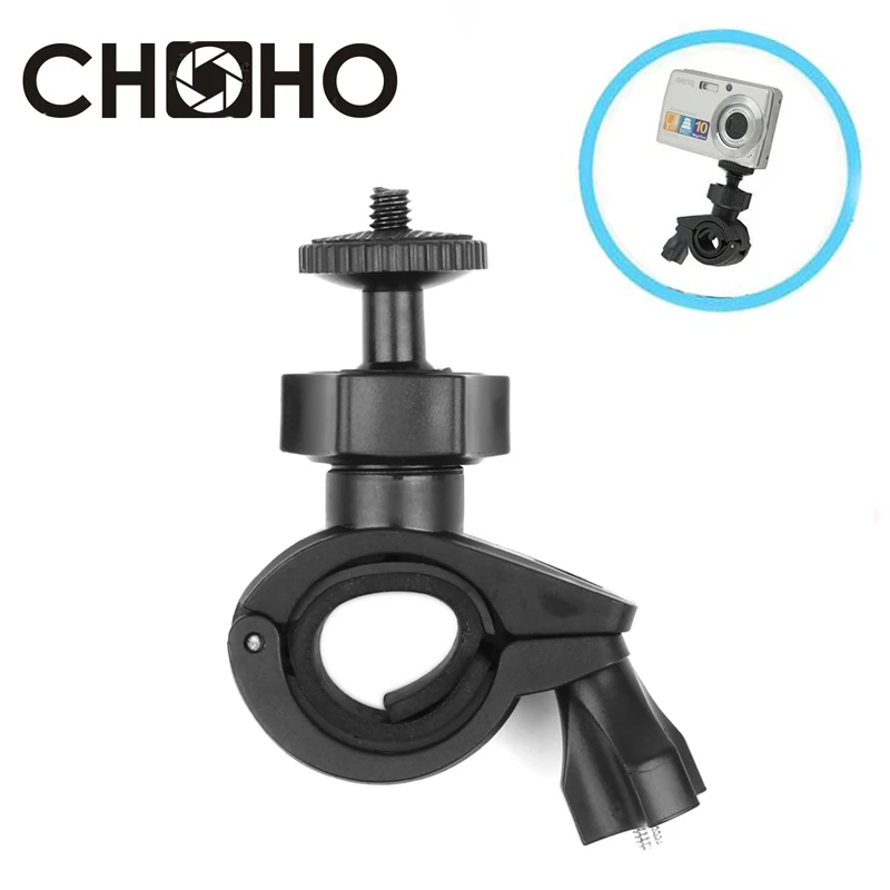 Зажим для руля велосипеда с круглым креплением GoPro Hero 9 10 черный Xiaomi Yi 4K Sjcam Sj4000 Eken