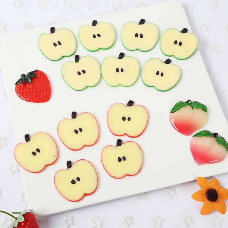 Artificial Fruits 10PCS/lot Mini Artificial Lemon Slices 5cm pvc Lemon