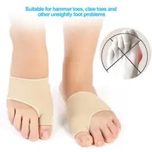 

2Pcs=1 Pair Silicone Bunion Hallux Valgus Corrector Toe Protector Foot Care Pain Relief Straightener Insoles Corrector For Toes