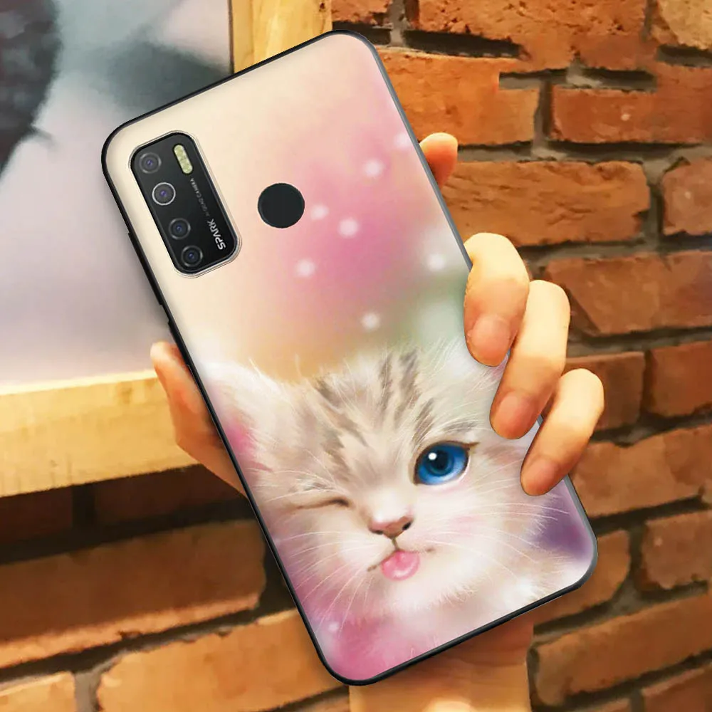 Чехол для Tecno Spark 5 чехол мягкий мягкая силиконовая накладка на заднюю панель с Pro