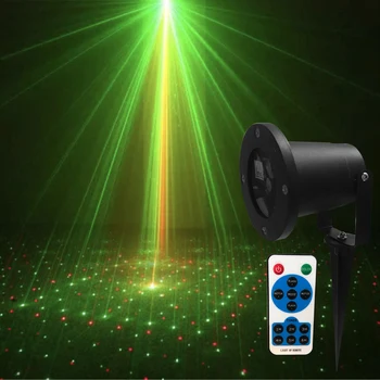 

Christmas Laser Projector Stars Red Green Blue Showers lights Outdoor Waterproof IP65 Garden Decoration Static Twinkle remote