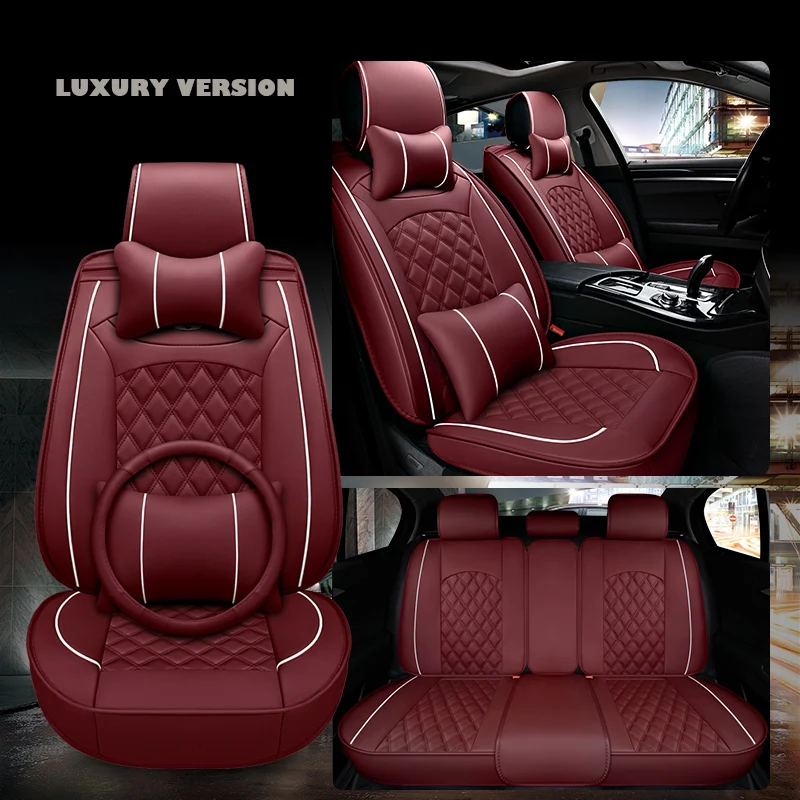 Универсальные кожаные чехлы на автомобильные сиденья для авто Chrysler 300C golf 4 h4 ford