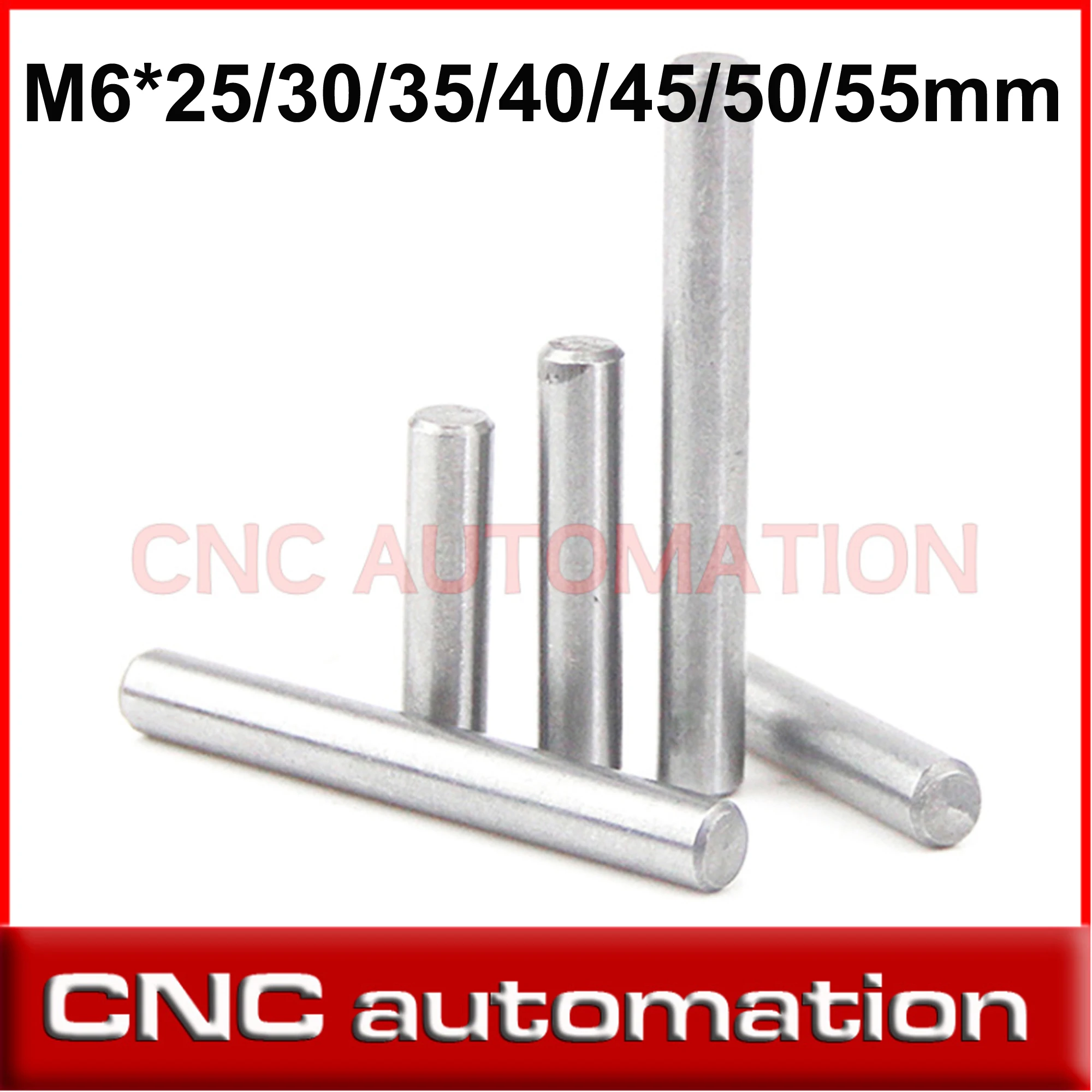 2pcs Cylindrical Dowel Locating Pin Dia M6 6mm * 25/30/35/40/45/50/55mm