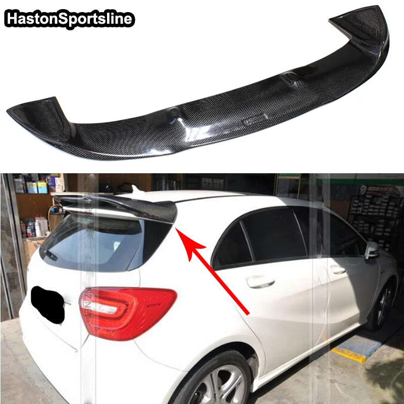 

For Mercedes A Class A45 AMG W176 Carbon fiber Rear Roof Spoiler A180 A200 A220 A250 A260 rear roof Wing 2013-2017