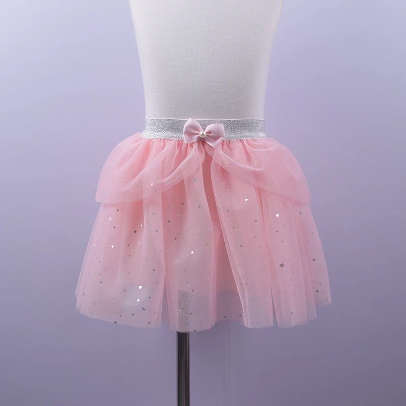 Юбка-пачка принцессы для девочек; блестящая плиссированная юбка-американка; детская одежда; юбка для дня рождения, свадьбы, вечеринки для детей 2-8 лет