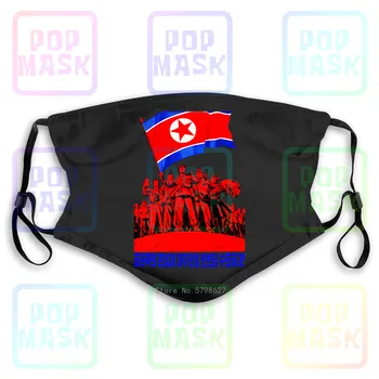 

Corea Del Nord Kim Jong Un Propaganda Comunismo Dittatura - 1 Washable Reusable Mask with 2Pcs PM2.5 Filters 5 Layers