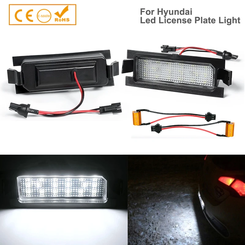 2X Darmowy Błąd Led Światło Do Tablicy Rejestracyjnej Lampa Dla Kia Pro Ceed Hyundai Accent I30 Gd Cw 5D Elantra Gt Hatchback Car Styling - Aliexpress Automobiles & Motorcycles