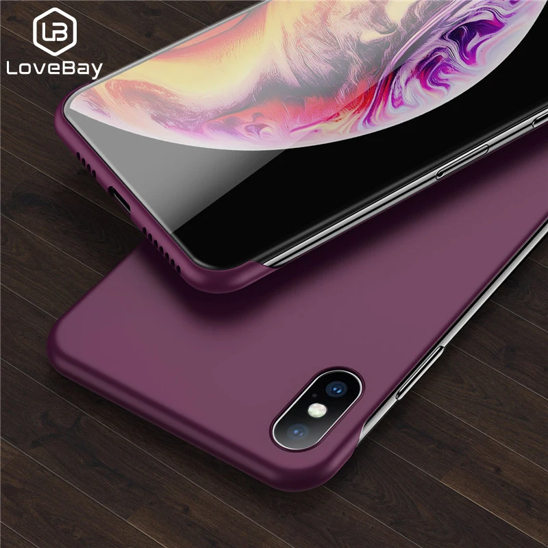 Lovebay Phone Case For iPhone 6 6s 7 8 Plus X XR XS Max 11Pro Candy Colors Frameless Hard PC 11 Back Cover |