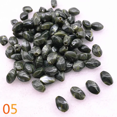 oval shape Acrylic Beads Spacer Loose Beads For Jewelry Making DIY Bracelet