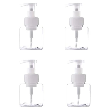 

4 Pieces 250Ml Foam Soap Dispenser Manual Soap Dispenser Refillable Pump Soap Dispenser Hand Soap for Bathroom
